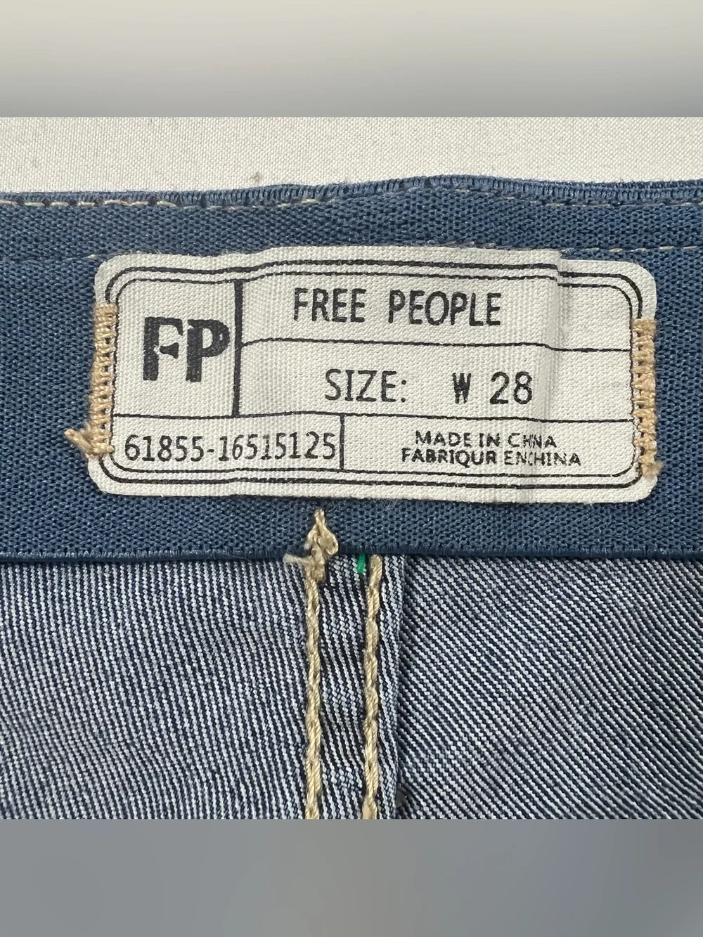 Free People Flare Bell Bottom Pull-on Jeans 28 Raw Hem Festival Boho Y2K